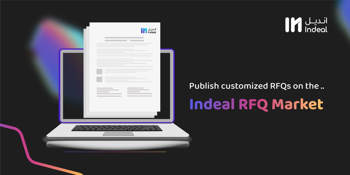 Find the right sellers using #Indealksa RFQ Market that enables you to send or receive RFQs and submit or accept a suitable offer 🤝

You can try this service by registering on #Indealksa via the following link:
beta.indeal.sa/#/admin/regist…
