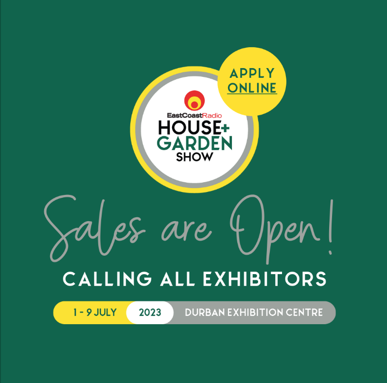 Local business owners, your time is here! Applications to exhibit at the East Coast Radio House + Garden Show are open! With over 70 000 new and old customers over 9 days, this is the time to put your business in the spotlight!  Apply here: housegardenshow.co.za/apply-to-exhib…