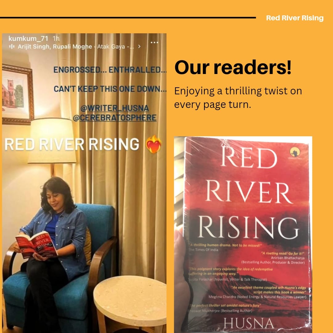 Have you read the book yet? We are sure it must have kept you on your toes throughout the binge read! 

Let us know in the comment section.

#writerhusna #husna #bestseller  #redriverrising #keralafloods #thrillerbook #naturaldisaster #recommededbook #indianauthor #books  #amazon