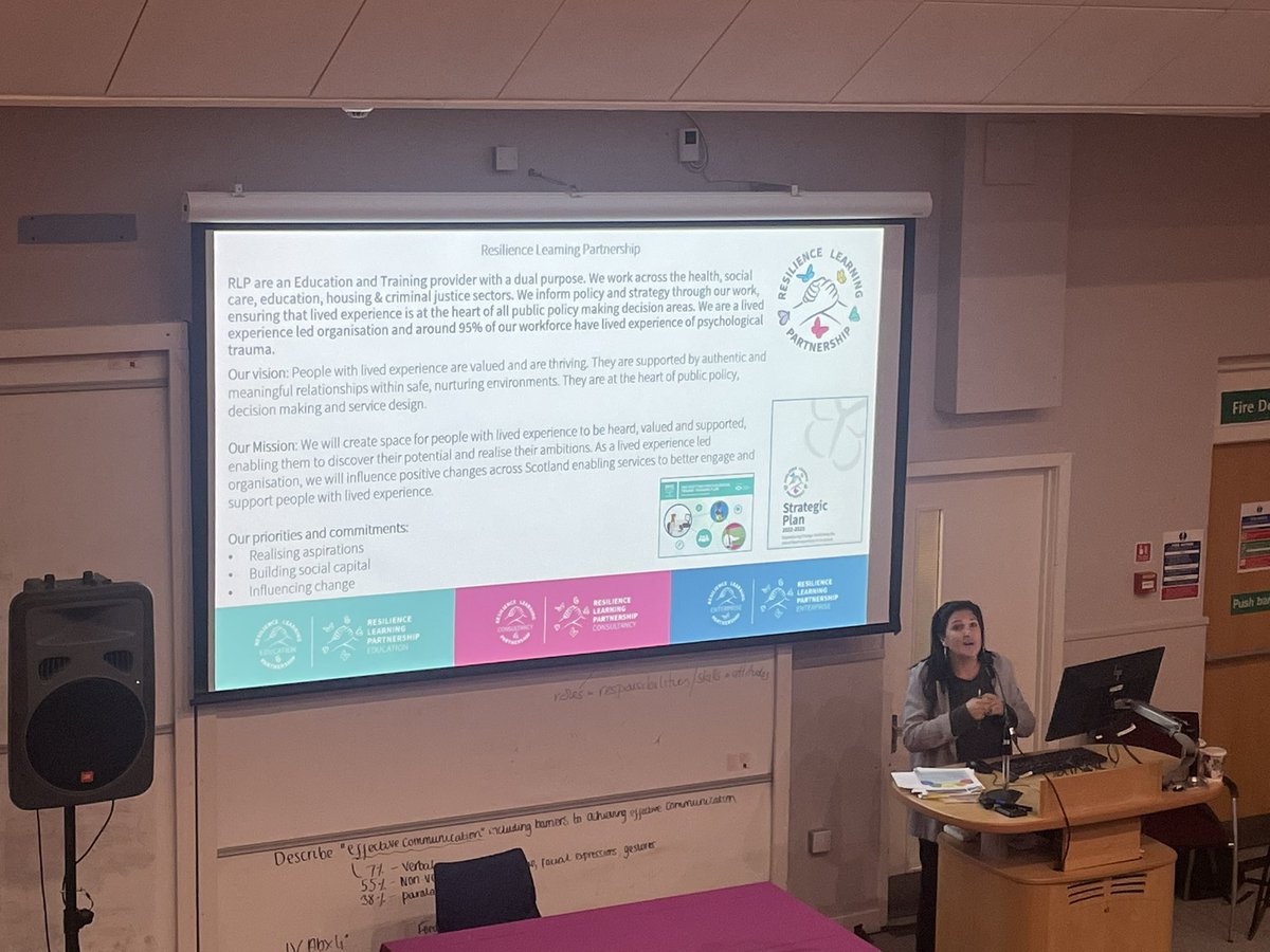 stmaryskenmure's tweet photo. ‘Trauma Informed Practice is not designed to treat trauma but instead address the barriers faced when accessing care, support & therapeutic intervention’ @Shumela_MDofRLP
@Glasgow_Clyde #KeepThePromiseGCC developing a pathway for practitioners to truly understand trauma informed https://t.co/ydpmbDwUBn