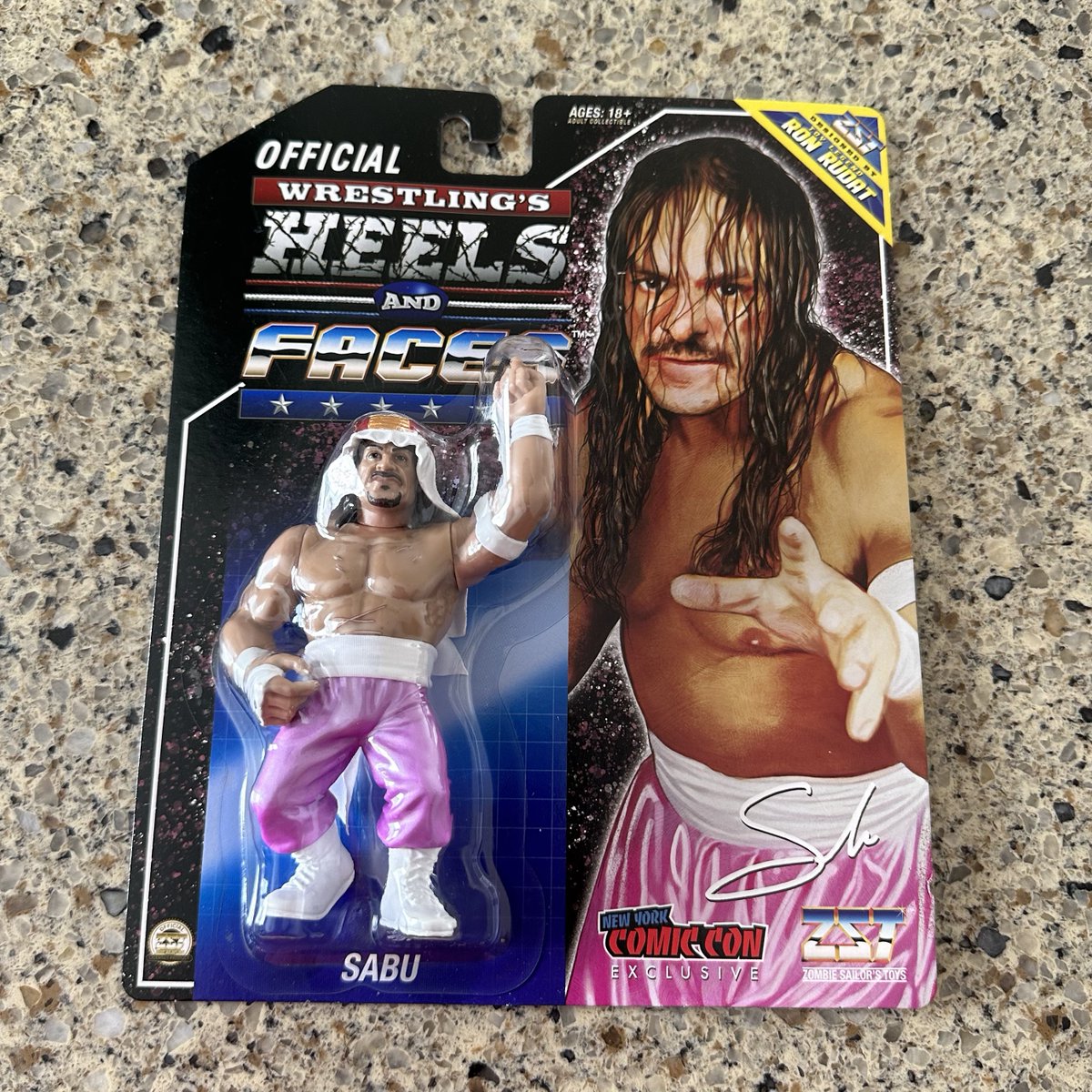 👆 @TheZombieSailor keeps raising the bar with his #HeelsandFaces line. The @NY_Comic_Con exclusive Sabu is next level.