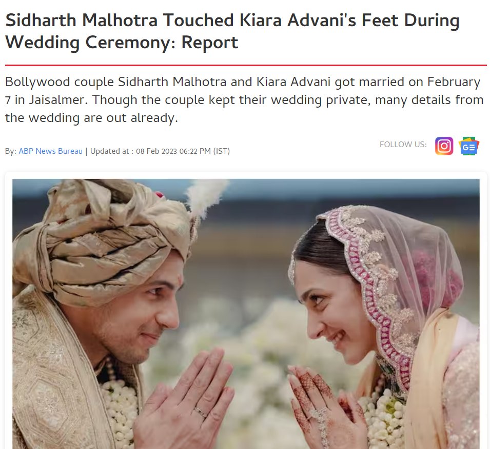 I was expecting this news since the day their Wedding ceremony started.

#SidharthMalhotra #SidKiaraWedding #kiaraadvaniwedding #KiaraSidharthwedding