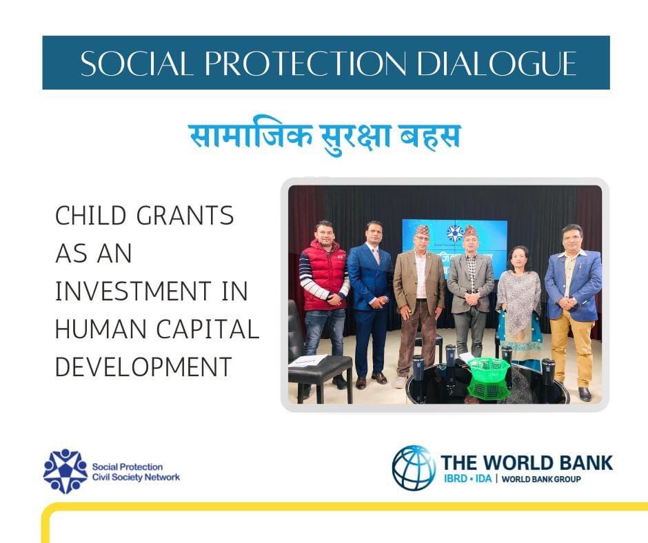 Sarozach's tweet photo. 🗣 Investing in children is critical for #HumanCapital development.

What is the status of social protection schemes for children in #Nepal and how can they be further strengthened? 

Watch Episode 4 of the #SocialProtection Dialogue series to learn more: https://t.co/spqyrnMxtj https://t.co/Ir0h6Yw3kZ