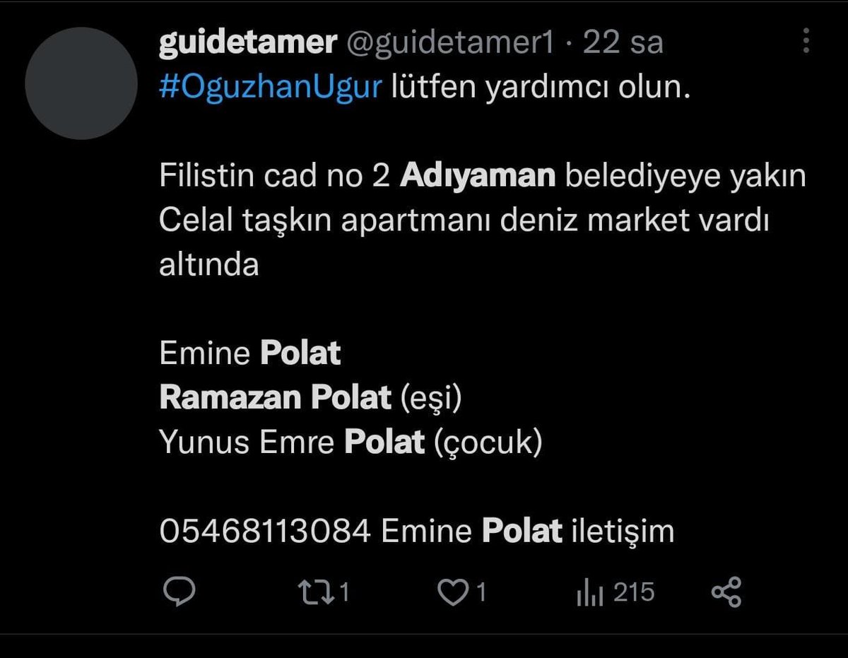 HRNCN's tweet photo. ADIYAMAN! ACİL! Doğrulanmış bilgi. https://t.co/3sKsxCoDYe