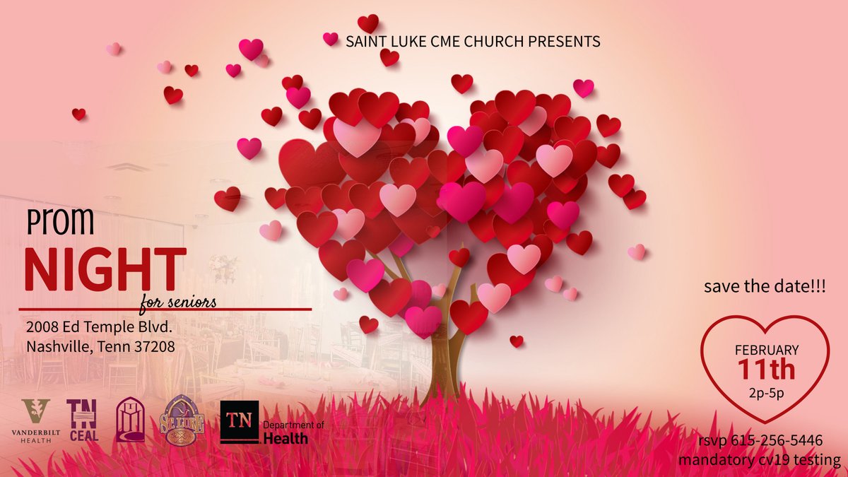TnCeal's tweet photo. Find TN CEAL at Prom Night on February 11th!
#TNCEAL #HealthWorksTN #NashvilleEvents #PromNight #SeniorProm #GetBoosted #LiveHealthy #StayHealthy #LiveWellTogether #LivingWellTogetherTN #NashvilleEvents #NashEvents #Do615 #ThingsToDoinNashville https://t.co/jEHblCnpxh