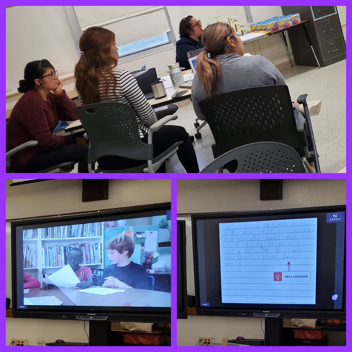 GPeabodyElem's tweet photo. Having a productive PLC meeting with the Kinder team and @M_EsquivelDISD! #AchieveBelieveCreate #BuildingFutureLeaders https://t.co/W10CG9cEtz