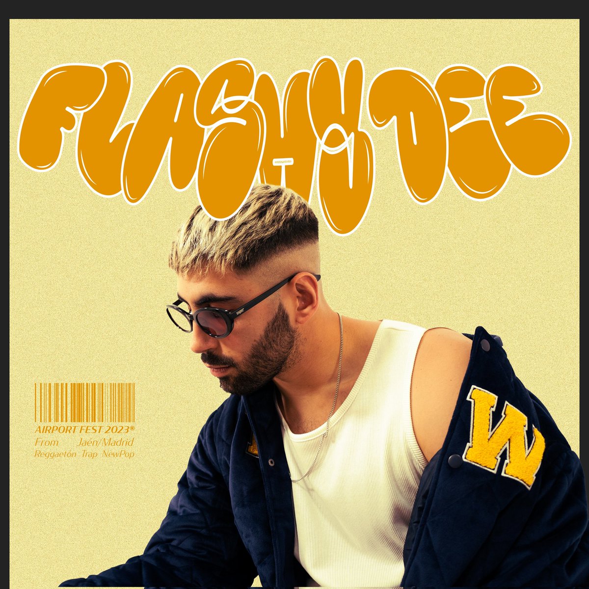 <a href="/flashydee__/">Flashy</a> Un Jienense que reside en Madrid.
Coge el vuelo directo hasta #airportfest con otro show cargado de temazos 🔥 Este artista hace un tándem perfecto junto a Kid Padi cuando se juntan y seguro que nos hacen pasar un gran festival haciendo algunos de sus temas juntos.