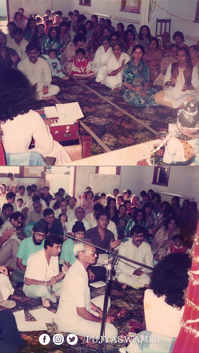 PujyaSwamiji's tweet photo. ✨वर्ष 1987 में पूज्य स्वामीजी के ऑस्ट्रेलिया  प्रवास के दौरान आयोजित  कार्यक्रम में प्रवासी भारतीय सम्मिलित हुए। इस अवसर पर  पूज्य स्वामीजी ने अपने प्रेरक उदबोधन में भारत के गौरव शाली अतीत, भारतीय संस्कृति एवं  सनातन सिद्धांतों  पर प्रकाश डाला। 
#थ्रोबैक #Throwback https://t.co/R6lgj98cPu