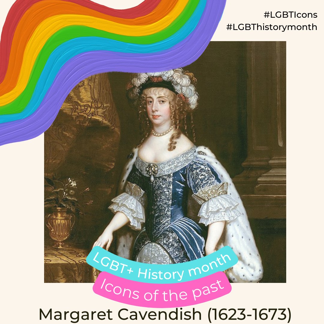 StAndrewsHist's tweet photo. Throughout #LGBTHistoryMonth we’ll be sharing some historical #LGBTIcons. Margaret Cavendish was a 17th-century scientific pioneer and author who wrote about romances between female characters for example in the plays  'The Convent of Pleasure' and 'The Lady Contemplation' https://t.co/Q9ETw6OWMb