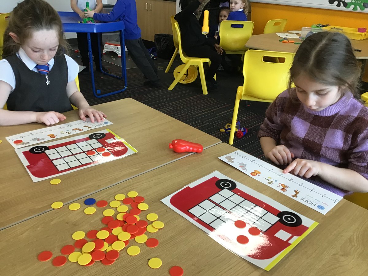 Blairdardiepri's tweet photo. P1b have been learning to add numbers by counting on in lots of different ways; from jumping along large number lines, to counting on smaller ones and even playing snakes and ladders! #learningthroughplay #glasgowcounts #playingwithmaths https://t.co/6Cdp0y1gon