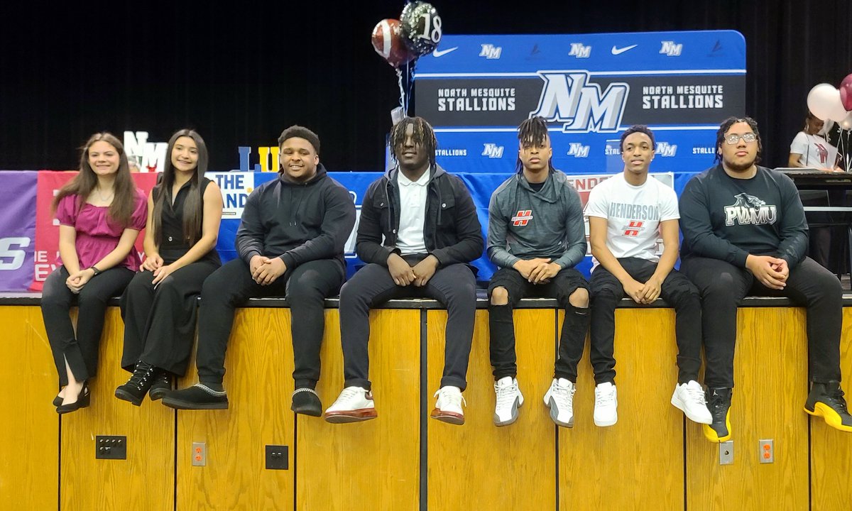 Congrats to our National Signing Day Signess! We are proud of all you. Every institution is getting great young men and women! #MadeToExcel <a href="/NorthMesquiteHS/">North Mesquite HS</a>