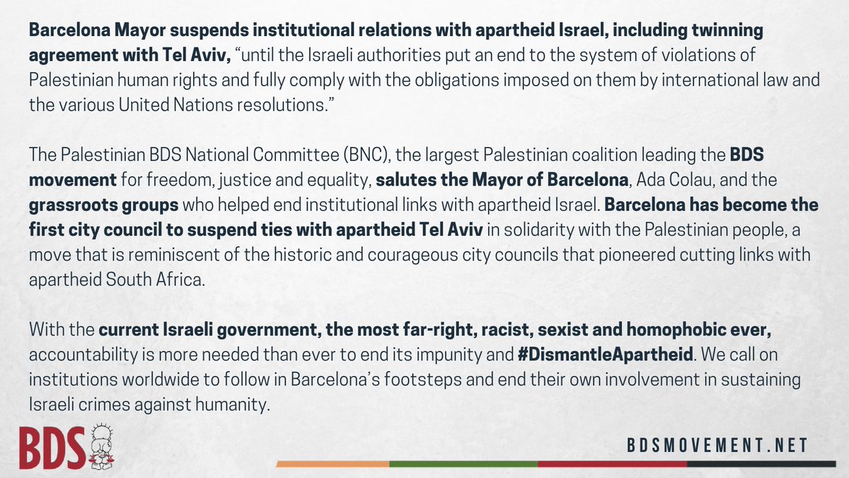 BDS movement tweet media