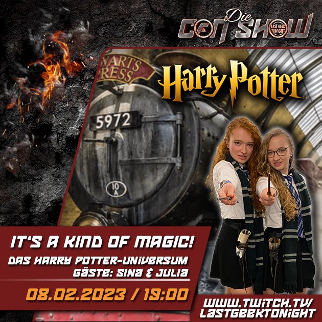 LastGeekNessi's tweet photo. Reminder: Ab 19 Uhr geht's um Harry Potter in der #ConShow auf https://t.co/E7p7s2uIBB!

Wir werden die Kontroversen nicht ausblenden, das wäre fahrlässig. Aber auch nicht lösen, das können wir selbstverständlich nicht.

@FedCon @MagicConDE @cconstuttgart @LastGeekNessi https://t.co/3zLGgrSCQT