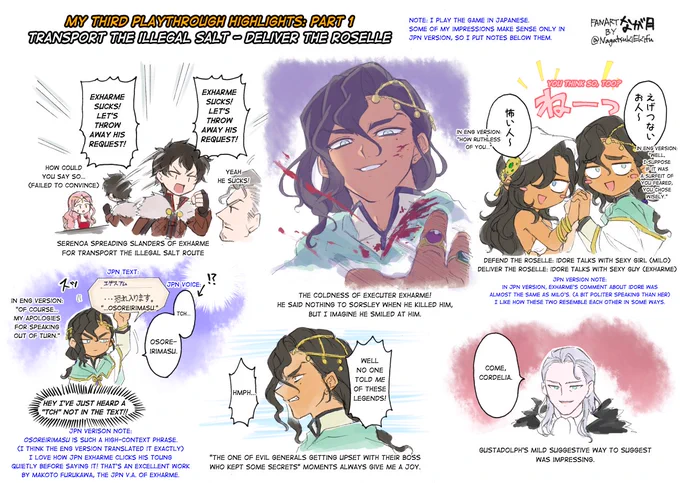 #TriangleStrategy #トライアングルストラテジーMinister Exharme fanfic translation Part 3!These playthrough highlights were not friendly to read even in Japanese and got worse in English! 