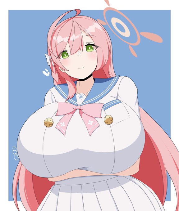 「先生、今日は"絶景"について語りましょう❤️」
#ブルアカ 