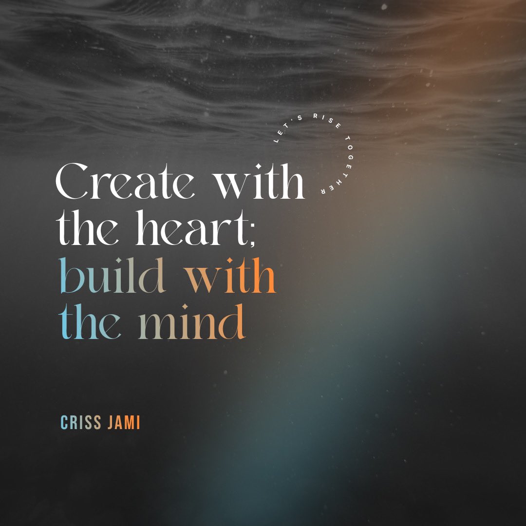 KingTideLA's tweet photo. 💟️ Creating with the heart allows for emotional connection and passion at work, while building with the mind 🧠 ensures that the project is well thought-out and executed in a practical and efficient manner. https://t.co/OWRHqH7Q0f