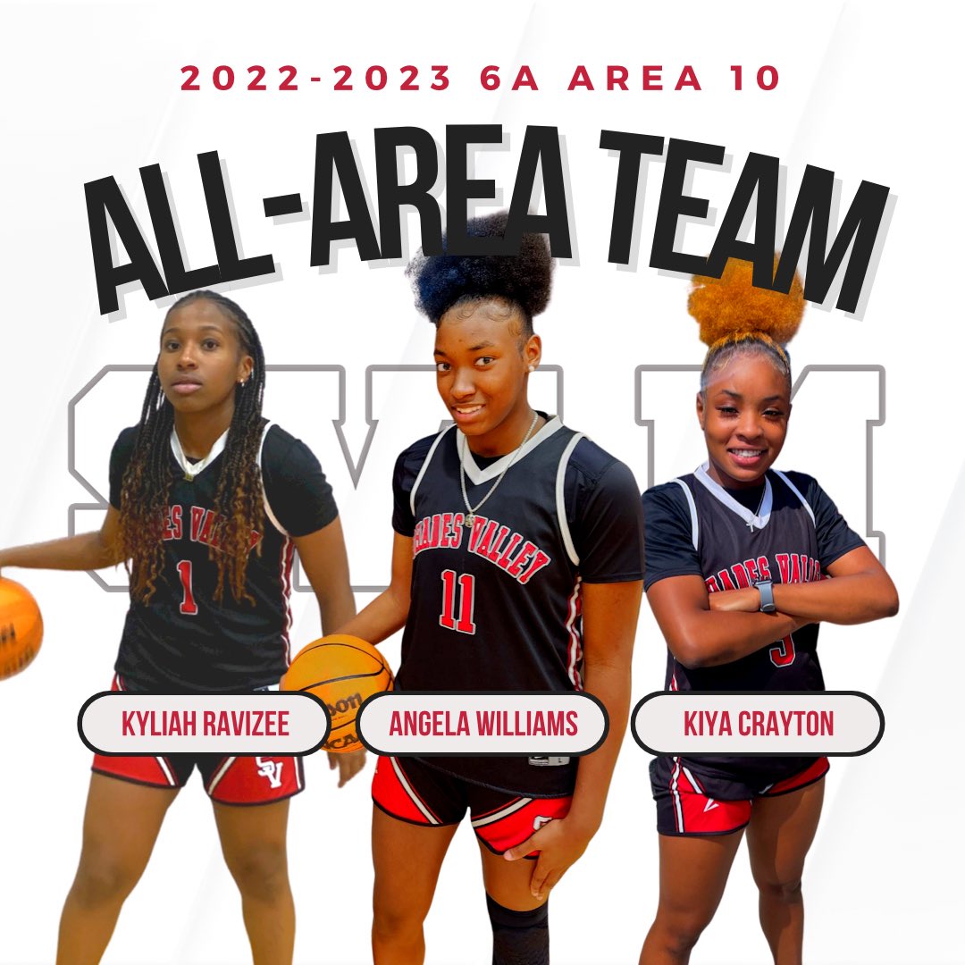 SVLMounties's tweet photo. Congratulations to @ravizee_kyliah1 @Angela_Will2024 @KiyaCrayton for being selected to the All Area Team‼️ #SVLM https://t.co/cA24aWztOJ