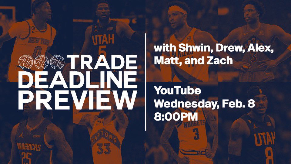 *taps mic*

🚨 make sure to tune in on YouTube at 8PM this evening, as <a href="/thealexwolfe/">thealexwolfe</a>, <a href="/scootertoots/">Doug</a>, <a href="/wampearm/">Matt Weiss</a>, <a href="/shwinnypooh/">ShwinnyPooh, Diawara playing time advocate</a>, and <a href="/zjdiluzio/">Zach DiLuzio</a> talk all things trade deadline 🚨