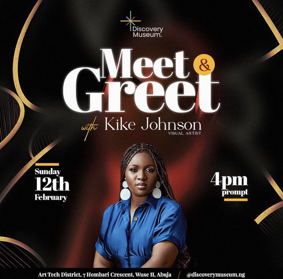 Come this Sunday for an exciting meet and greet with the Uber talented visual artist Kike Johnson… trust it’s gonna be awesome!