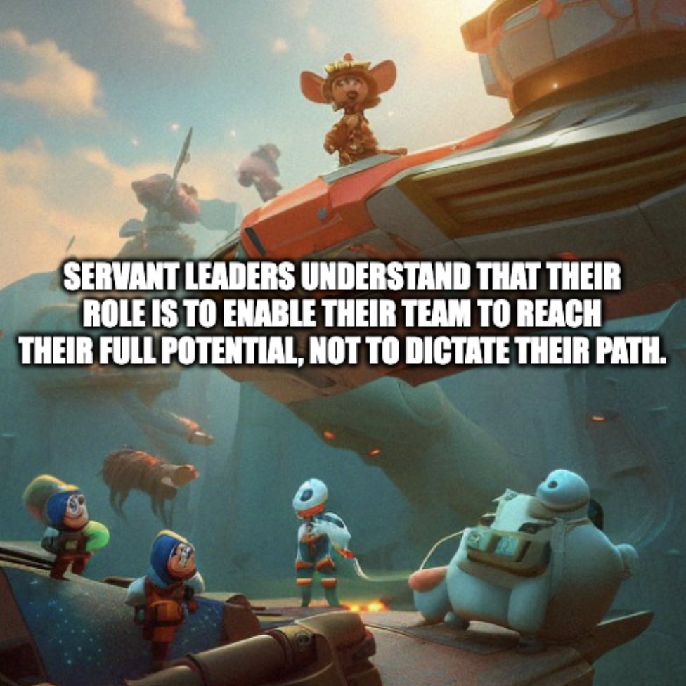 Ben_K_Richard's tweet photo. Servant leaders understand that their role is to enable their team to reach their full potential, not to dictate their path.

#leadership #Inspire https://t.co/HLfKDgUCwO