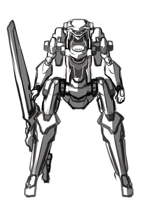 Blenderで作る予定のオリロボ。炸裂する手癖と性癖。 