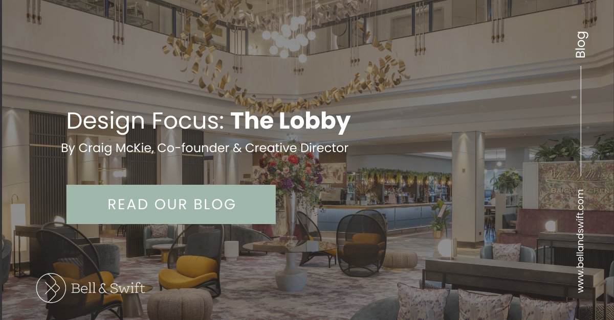 In this week’s blog, Craig McKie looks at what to consider when designing contemporary hotel lobby space and how design can help the space function on a range of levels.

bellandswift.com/news-data-base…

#hotellobby #hotelreceiption #hoteldesign #interiordesign #commercialdesign