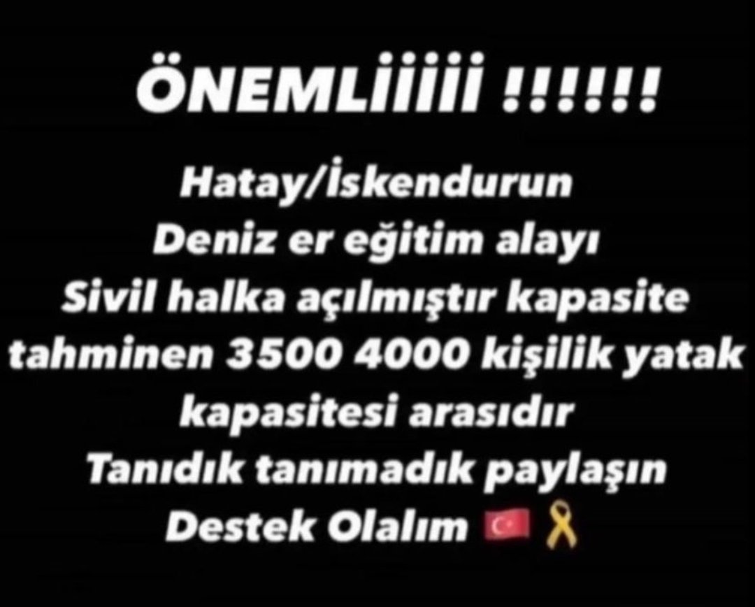 twithokkasi's tweet photo. HATAYDA DIŞARIDA KALAN BARINMA IHTIYACI OLAN KIM VARSA BIR KISI GORSE BILE FAYDADIR.. LUTFEN YAYALIMM
#hatayiskenderun #Turkey #acildeprem #HelpTurkey #TurkeyEarthquake #earthquakeinturkey #rahatdeğiliz #AFADhatay https://t.co/iYQmO1rqeX