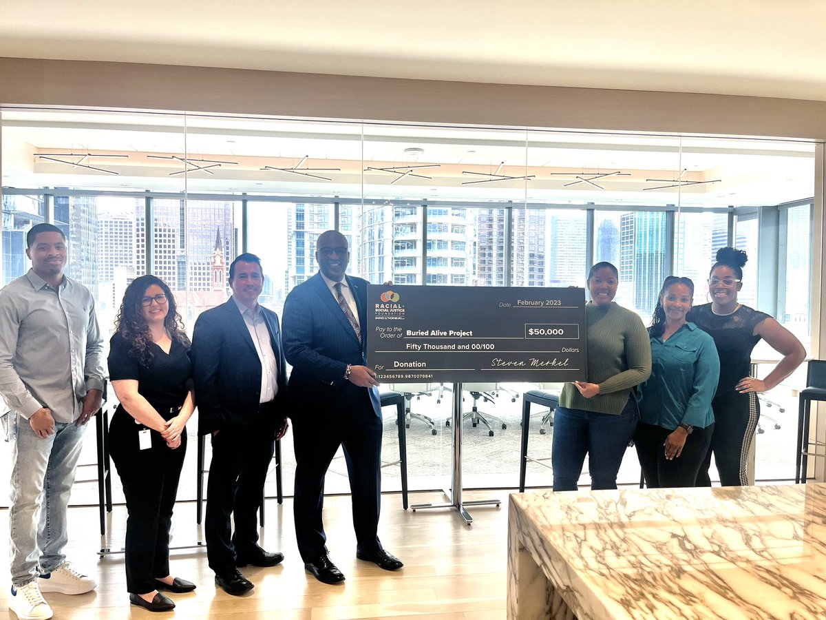 I am proud of the commitment of  @BTLawNews to racial and social justice. This week we further demonstrated that commitment by presenting a substantial donation towards the important work being done by <a href="/BuriedAliveProj/">Buried Alive Project</a> and <a href="/MsBKB/">Brittany K. Barnett</a>.