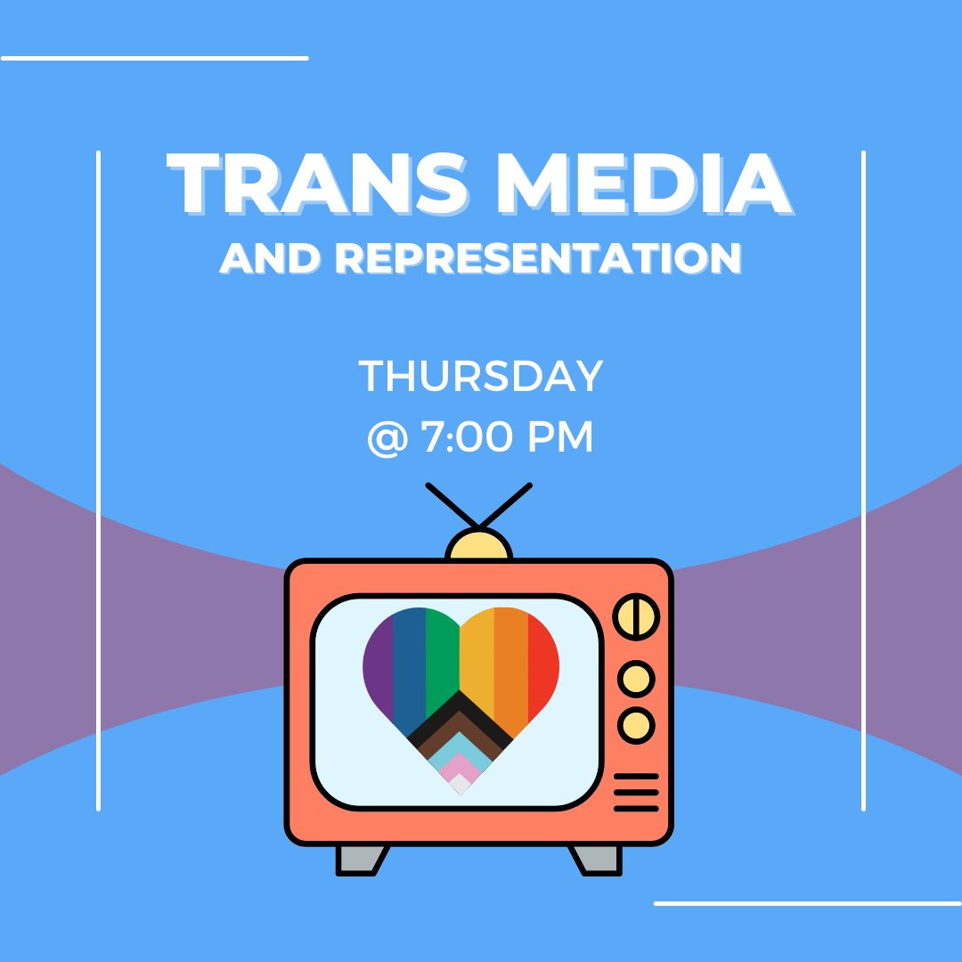 TranscendTAMU's tweet photo. This Thursday we got our trans media and representation meeting! Also look out for a second tweet this week for another meeting this weekend! https://t.co/xNmrafolEj