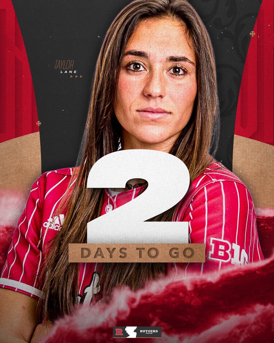 RUSoftball's tweet photo. 2️⃣ Days To First Pitch 🥎 
.
Excited to have @tlane222 returning for the Scarlet Knights❗️
.
#GoRU ⚔️ #RUSB 🥎 #RideTheWave 🌊 https://t.co/HpvQfeBwaY