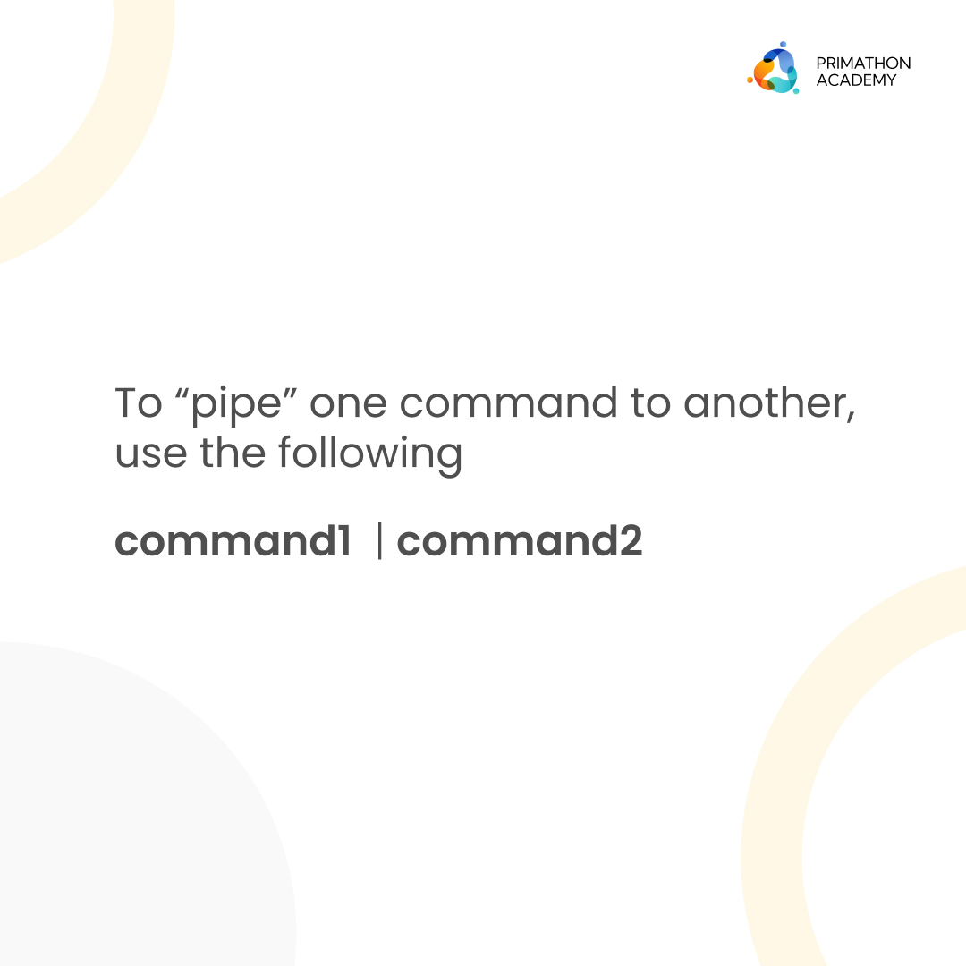Academy_Prima's tweet image. Enhance Your Command Line Skills with Primathon Academy.
.
.
.
.
#PipingInLinux #LinuxCommands #LinuxTutorial #PrimathonAcademy #LinuxPiping #CommandLine #LinuxTips #UnixPiping #LinuxBasics #LinuxEducation #LinuxLearning