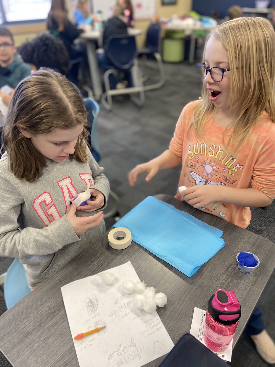 Creating and assembling helmets to protect our brains (the egg) in a collision! #raiderstrong #sciencerules <a href="/MrsWiegelPCSD/">Aubrey Wiegel</a> <a href="/PCSD_FV/">Fairview Elementary</a>