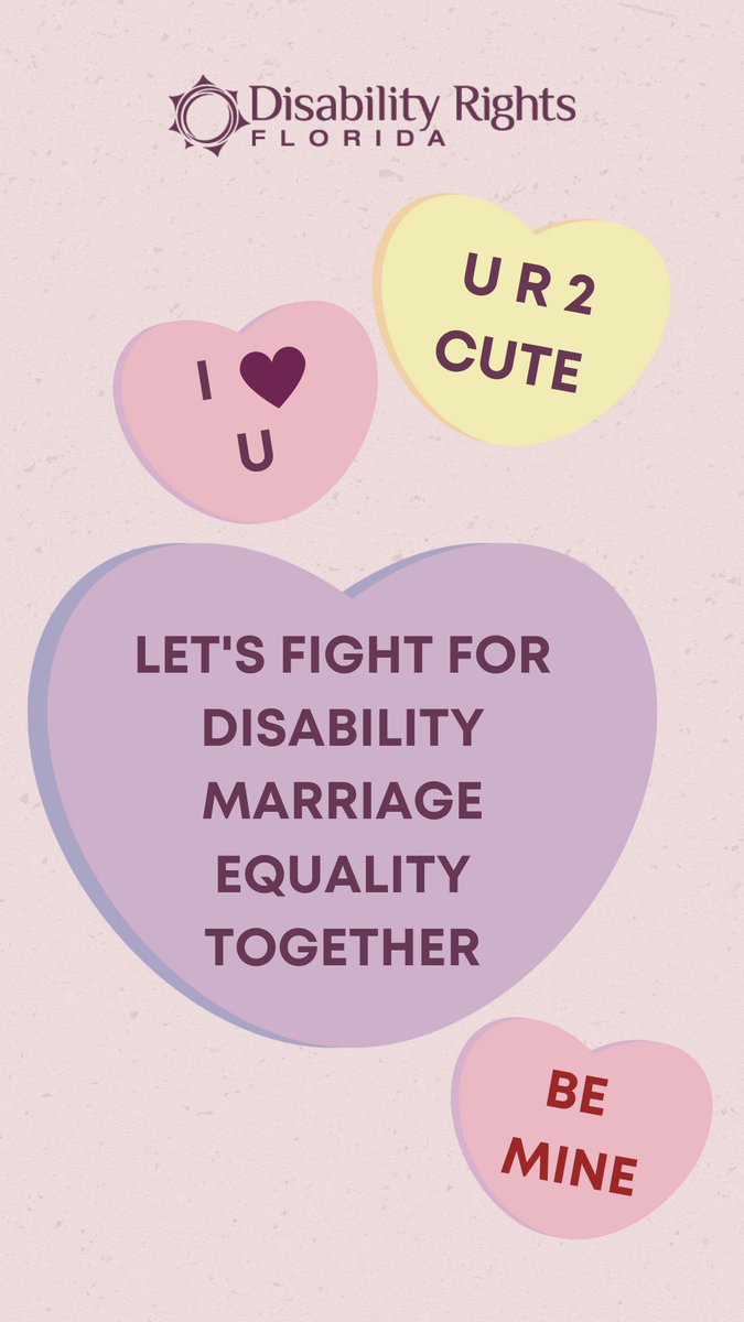 DisabilityRtsFL's tweet photo. Some Valentine's Day virtual candy grams for you to use on your social media stories ❤🥰
#ValentinesDay #DisabledMarriageEquality #MarriageEquality #SystemicAbleism #DisabilityTwitter https://t.co/j3b16Dp2R4