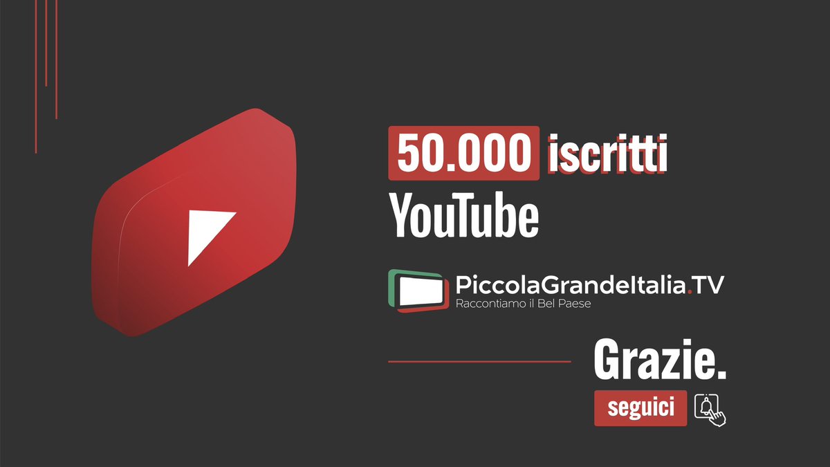 PGI_TV's tweet photo. π§¨π₯π₯π
ππ.πππ ππ€ππ£ππ₯π₯π al nostro canale π¬πΌππ§ππ―π².
π iscriviti
https://t.co/EzasIvwnK3
#raccontiamoilbelpaese
#grazie #thanks #youtube #50k #50000iscrizioni #youtubesubscriptions #italia #italy #documentari #doc #paesaggi #viaggi #turismo #itinerari https://t.co/5dDnQqZGFQ