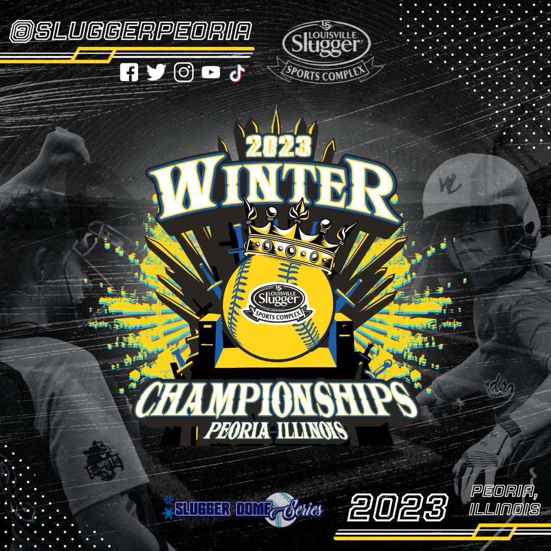 sluggerpeoria's tweet photo. Just when you thought it couldn't get any colder, our winter championships are kicking off this weekend!! 
🔗https://t.co/OdUnnOGUdb
#fastpitch #slugger #SluggerDome #sluggernation  #softball #sofballlife #softballseason #softballislife #winterchampionships #champions https://t.co/05bLQAduvH