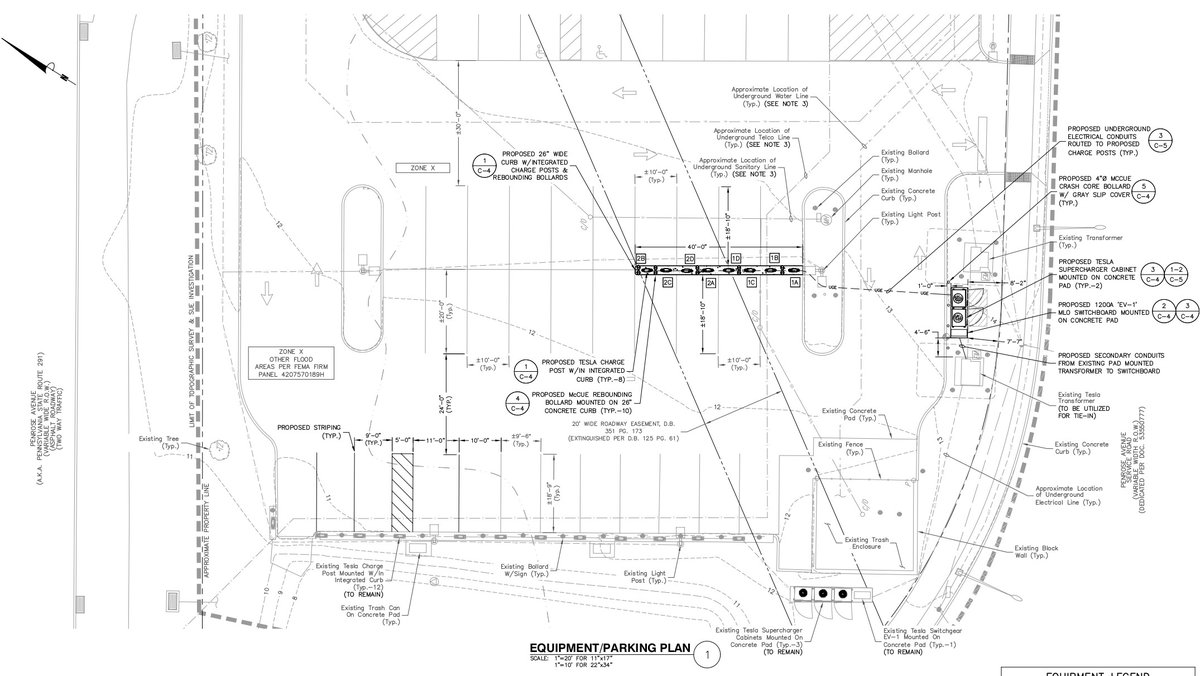 A new Supercharger expansion is coming soon to Philadelphia!!

8 additional stalls are being added the Penrose Avenue Wawa. Tesla will slightly modify the existing layout as well.

Once the expansion is complete, this will be the largest Supercharger in Pennsylvania.