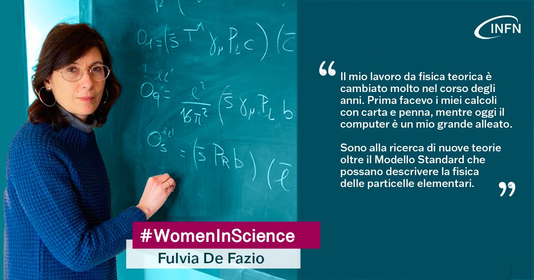 👩‍🔬#WomenInScience: Fulvia De Fazio è ricercatrice INFN in fisica teorica.
In occasione delle celebrazioni per il #WomenInScienceDay ci ha raccontato come il suo lavoro sia cambiato nel corso degli anni.