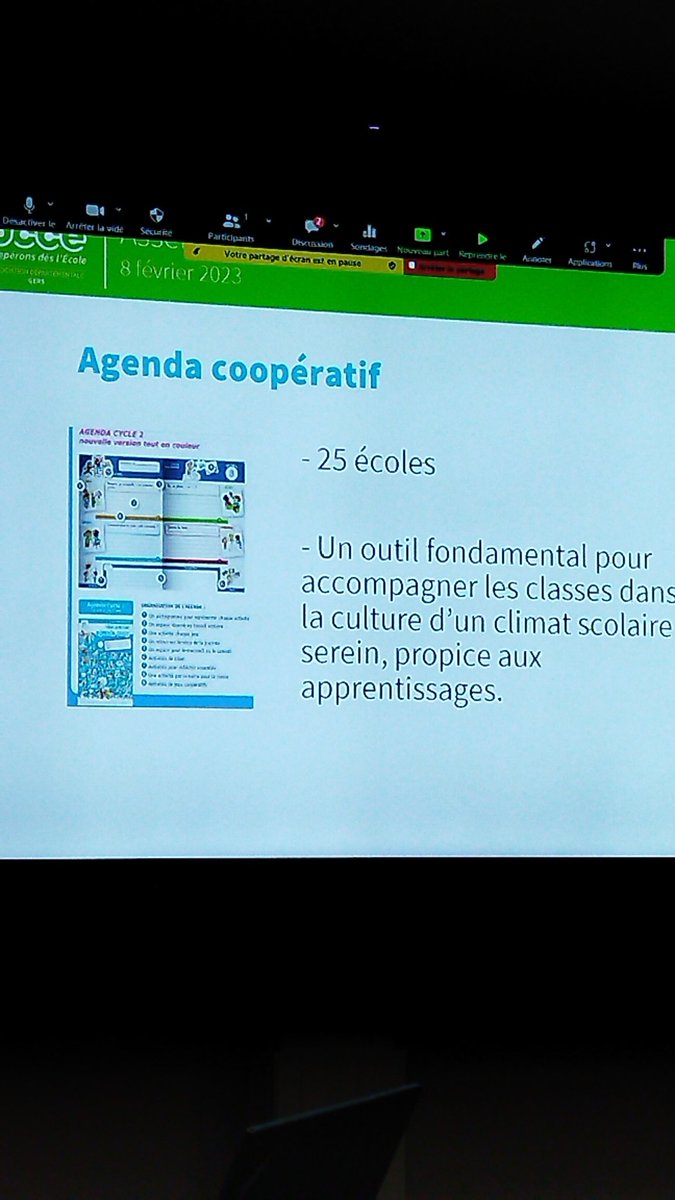 Un outil d'aide à la gestion de classe : l'agenda coop.