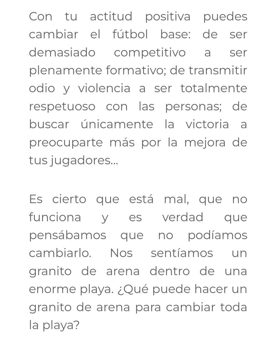 Un mejor fútbol formativo es posible.
El cambio empieza en cada uno de nosotros.

Lectura recomendada 📝👇
solofutbolformativo.org/tu-puedes-salv…