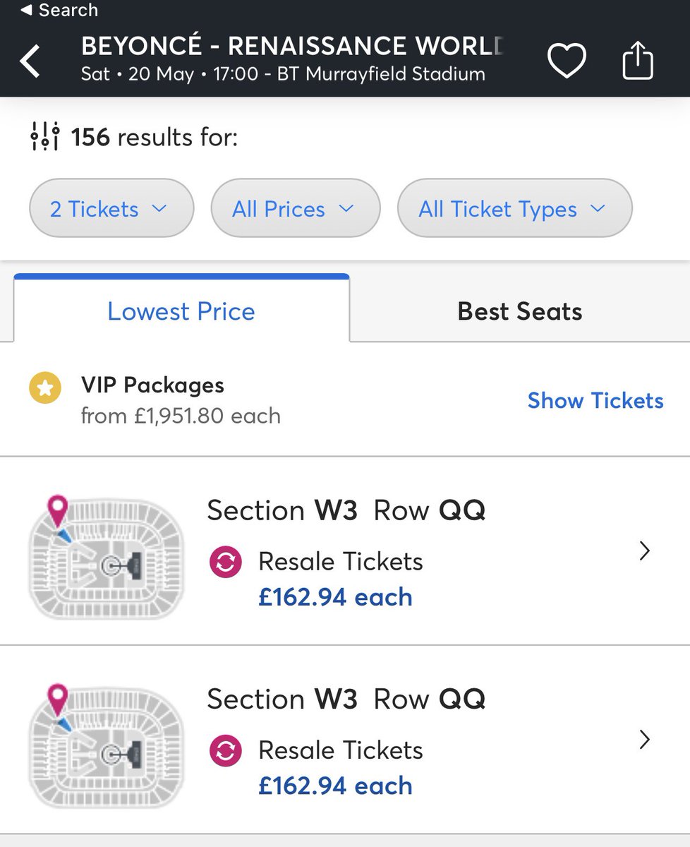 FairNuttinee's tweet photo. I just posted 4 seating tickets for resale for the Edinburgh concert #BeyonceRenaissanceTour #beyoncetickets #beyonceedinburgh #beyoncelondon #BeyonceRenaissanceTour https://t.co/jX58XclDgY