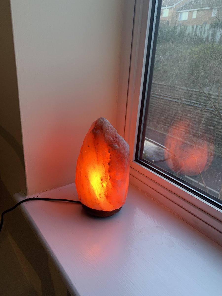 Very surprised to receive this lovely gift today from one of my team. A Himalayan Salt lamp which will emit negative ions to relieve stress and boost my energy. Bring it on I say! Thanks ⁦@LauraIsard⁩ ⁦@BucksHealthcare⁩