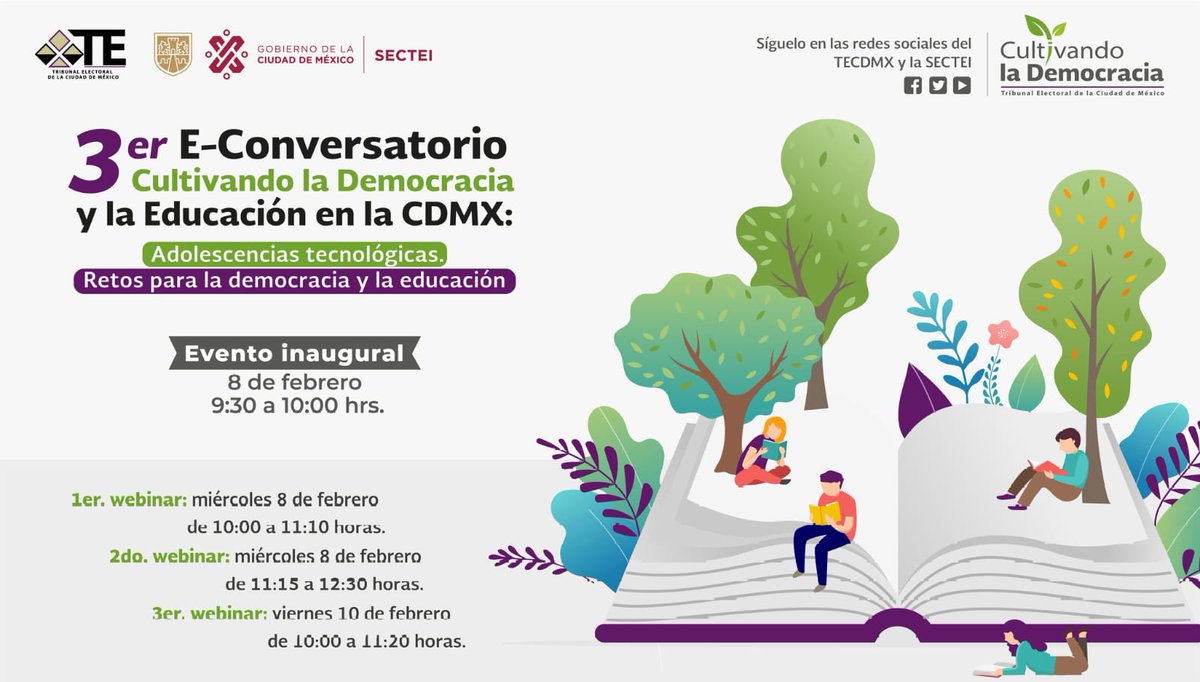 El IRC te invita 3er E- Conversatorio Cultivando la Democracia en la Ciudad de México “Adolescencias tecnológicas. Retos para la democracia y la educación” Síguelo a través de YouTube: youtube.com/watch?v=-3KHkg…