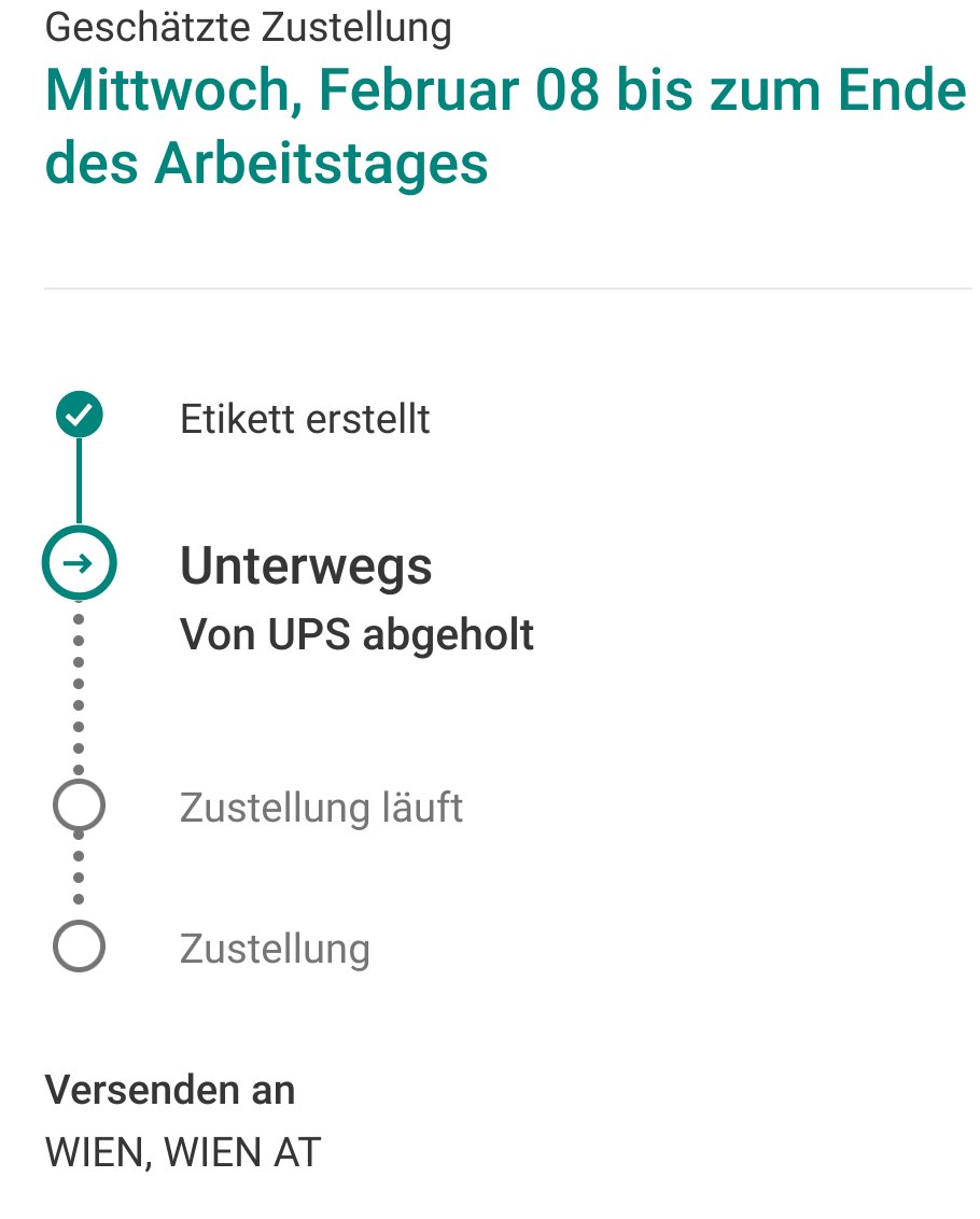 VeganVincent's tweet photo. @UPS_AT weiß schon im Vorhinein auf die Minute genau, wann ein Etikett erstellt und wann ein oakwtdas Lager verlassen wird. Und die Zustellung vob Livorno nach Wien geht innerhalb weniger Stunden.
Jo eh....😂 https://t.co/zkgrdAQbN3