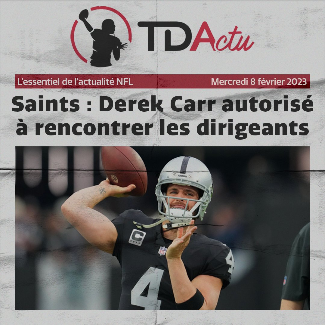 Actu NFL 🏈 on Twitter "☕️ LE POINT NFL DU JOUR 🏈 . Derek