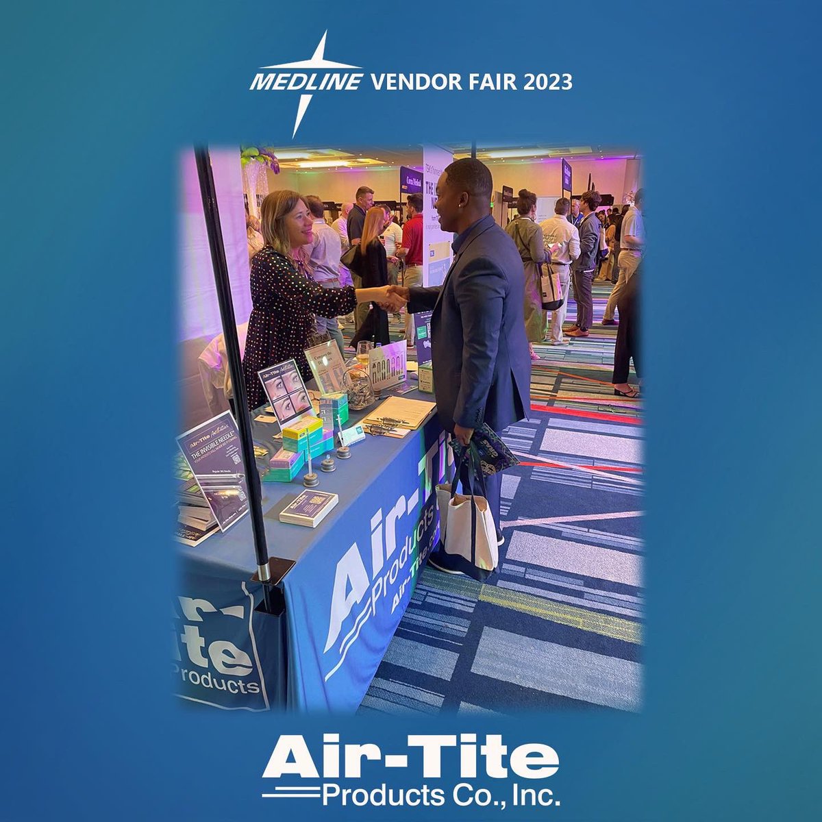 AirTiteProducts's tweet photo. Had a wonderful time at the 2023 @Medline Vendor Fair in Florida! Be sure to seek out our products through our many great distribution partners! 💉
#Medline #AirTite #MedicalSupplies #Hypodermic #Syringes #medicaldistributors #curacator #salesrep #salesrepresentative #medsales https://t.co/2INw0CutwM