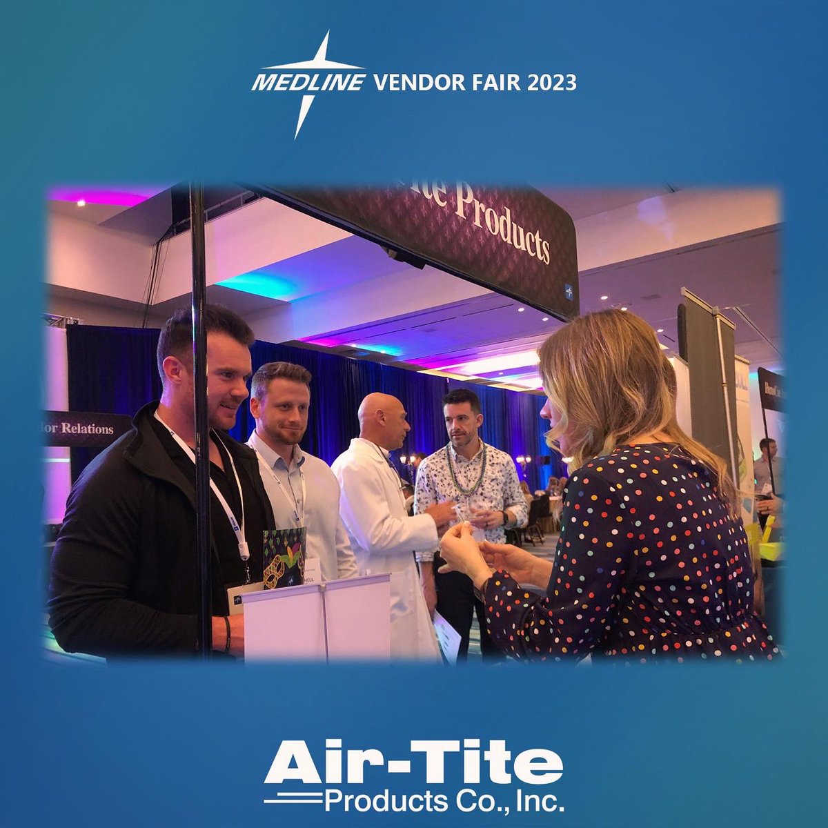 AirTiteProducts's tweet photo. Had a wonderful time at the 2023 @Medline Vendor Fair in Florida! Be sure to seek out our products through our many great distribution partners! 💉
#Medline #AirTite #MedicalSupplies #Hypodermic #Syringes #medicaldistributors #curacator #salesrep #salesrepresentative #medsales https://t.co/2INw0CutwM