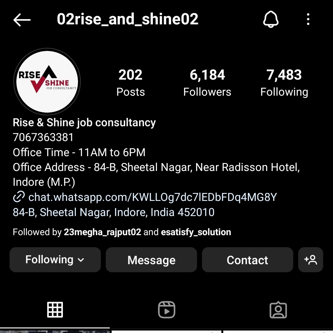 Saransh_93's tweet photo. Involved consultancy (Rise&amp;Shine JobConsultanty, Indore) - https://t.co/tHiKHKlTpN

Job company ( Maa Urvashi Digital Service, Ujjain)- https://t.co/Fr76DM6KQW https://t.co/qIlvSpTFmS
