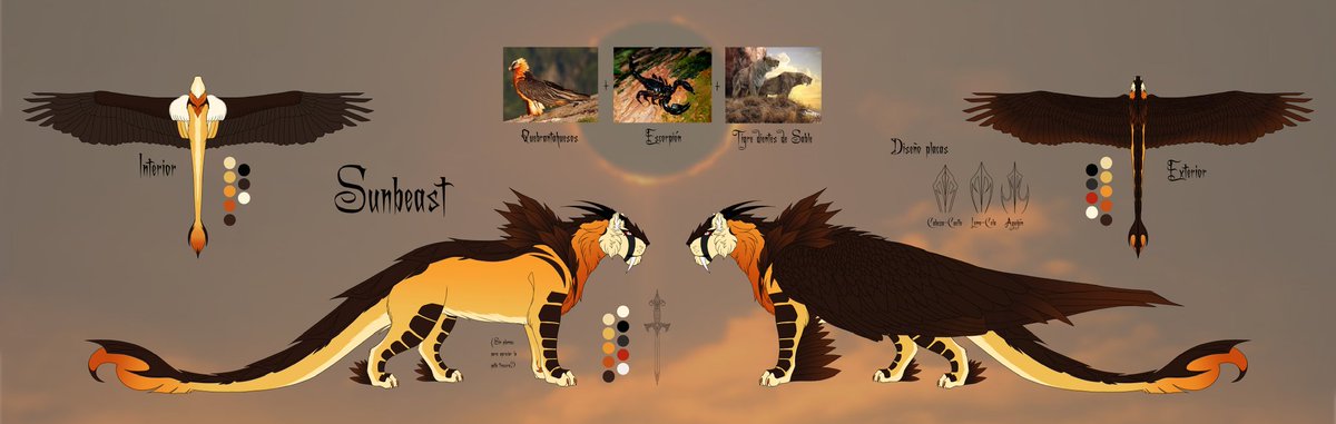 Mori__Ame's tweet photo. Sunbeast, mi nena para el rol de @Artemisa_Fox. La creé hace un tiempo pero no la subí, es una demonio.
#OC #WorldOfSernia #RolePlay #Sunbeast #Rol #SaberToothTiger #SaberTooth #Furry #Feral #Demon #Scorpion #Bearded #BeardedVulture https://t.co/IzBM2Ixhsx