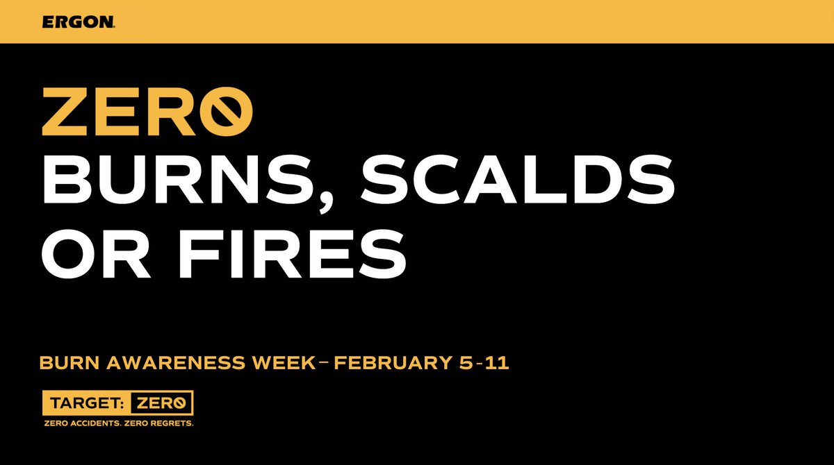 ErgonInc's tweet photo. This week is Burn Awareness Week. Did you know most burn injuries occur in the home and the workplace? Be aware of your surroundings and watch out for hazards that could result in burn injuries. #ZeroBurns #ErgonTargetZero #WorkSafeHomeSafe #ErgonCares #BurnAwarenessWeek https://t.co/z0rQ0iGHuD