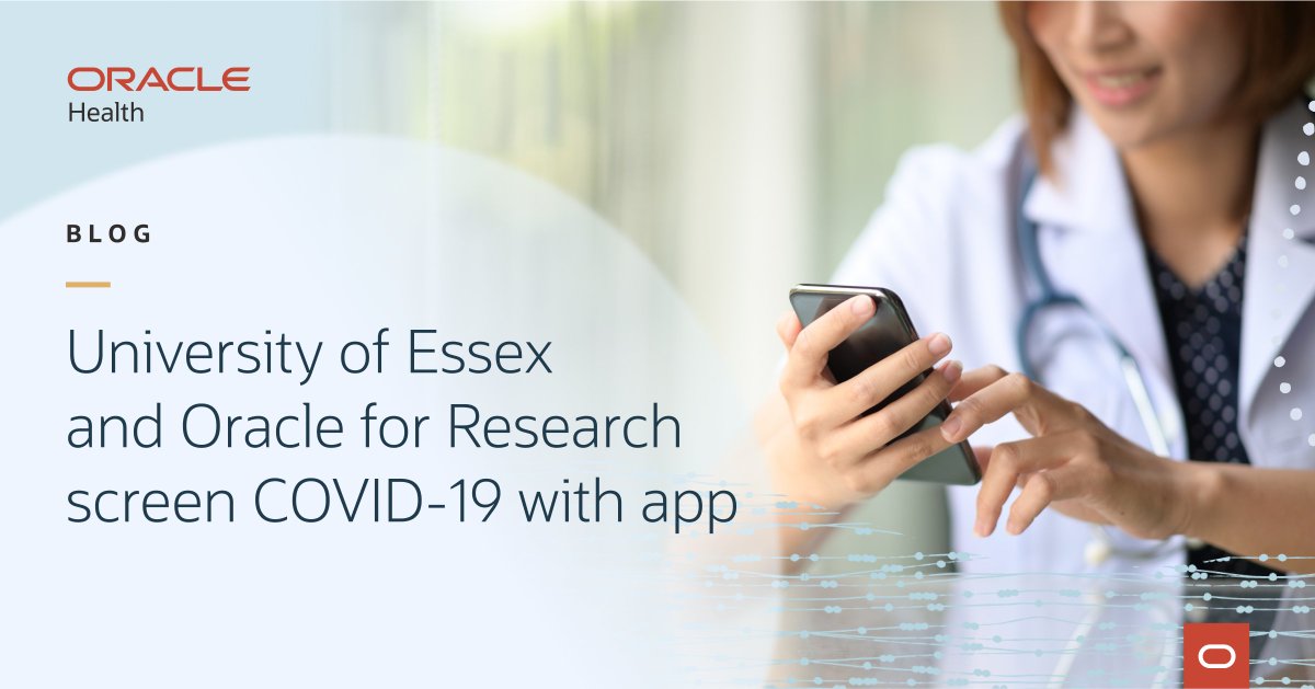 From detecting diseases to informing clinical decisions, #AI has come a long way.

<a href="/Uni_of_Essex/">University of Essex</a>'s AI-powered #COVID19 prescreening app, built with <a href="/OracleResearch/">Oracle for Research</a>’s #cloud computing credits, can make disease detection easier than ever before. Learn more: social.ora.cl/60173cN67